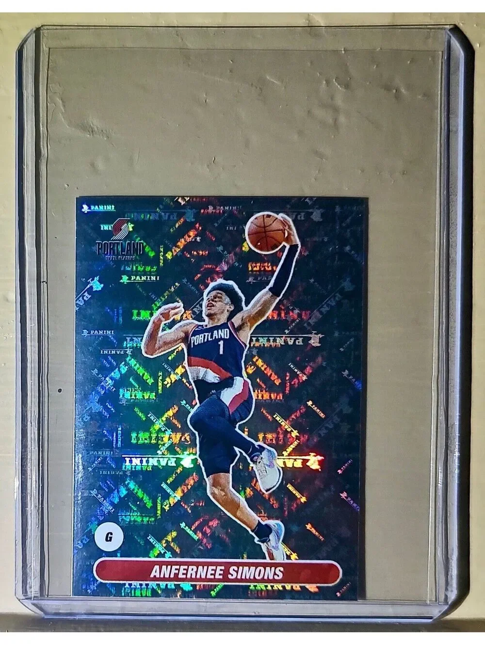 2023-24 Anfernee Simons Panini NBA Basketball #439 Sticker Trail Blazers